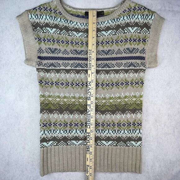 The Limited Sweater Wool Blend Womens Small Beige Neutral Pullover Y2K Vest - Picture 14 of 16
